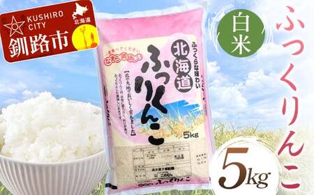 【令和7年度産】ふっくりんこ 5kg 白米 北海道産 米 コメ こめ お米 白米 玄米 通常発送 F5F-0165