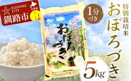 【令和7年度産 】 【新米】 特別栽培米おぼろづき 5kg 1分づき 北海道産 米 コメ こめ お米 白米 玄米 通常発送 F4F-9805
