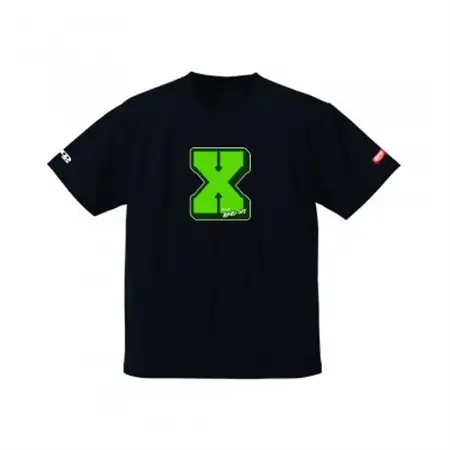 JTTA公認　卓球ユニフォーム【男女兼用(ドライ):XLサイズ】アルファベット　X　ブラック_装飾品・工芸品  洋服 _【1589263】