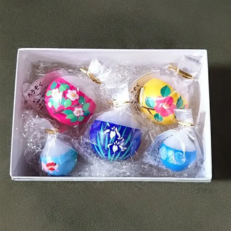A01-805　水に浮く絵ろうそく5点セット