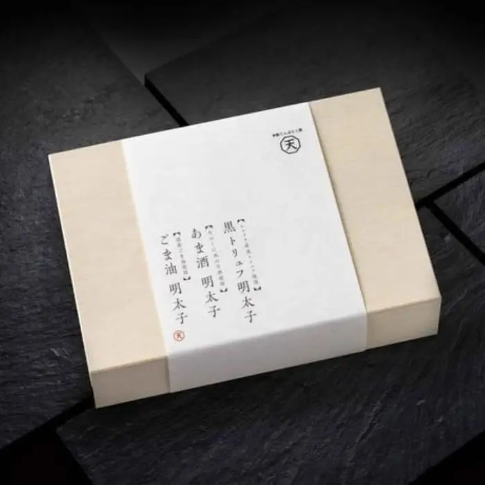 明太子三種詰め合わせ（辛子明太子）黒トリュフ明太子１５０ｇ あま酒明太子２００ｇ ごま油明太子１５０ｇ【福岡市】 | 魚卵 魚介類 水産 食品 人気 おすすめ 送料無料