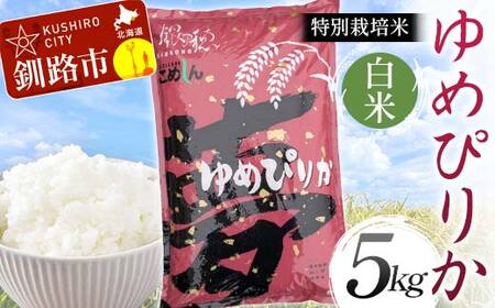 【令和7年度産】【新米】特別栽培米ゆめぴりか 5kg 白米 北海道産 米 コメ こめ お米 白米 玄米 通常発送 F4F-9272