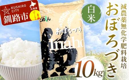 【令和7年度産 】【新米】減農薬9割減 ・ 化学肥料不使用おぼろづき 10kg 白米 北海道産 米 コメ こめ お米 白米 玄米 通常発送 F4F-9402