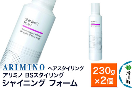 ARIMINO アリミノ BSスタイリング【シャイニング フォーム】ヘアスタイリング 230g×2個
