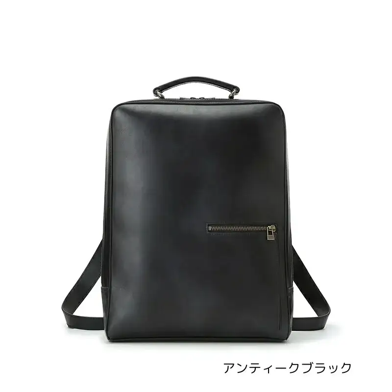 アンティーク スクエア バックパック (カラー：アンティークブラック)_0211-004-T06-5