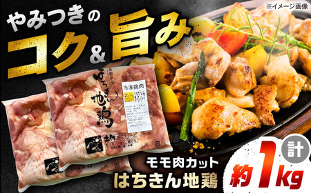 高知の地鶏はちきん地鶏モモ肉カット 約500g×2 【合同会社土佐あぐりーど】[ATBO024]