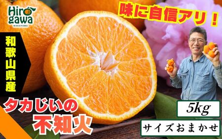 タカじいの 不知火 ( しらぬい ） 5kg / デコポン 甘い 和歌山 有田 柑橘 ※2027年3月上旬～3月下旬に順次発送 【krs010-r-5A】