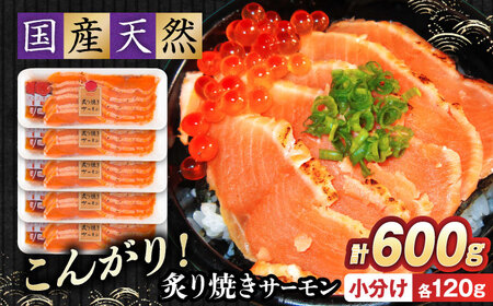 炙り焼サーモン120g×5[AQAJ005]スモークサーモン