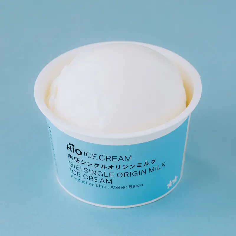 HiO ICE CREAM　美瑛シングルオリジンミルク　8個【アイス アイスクリーム スイーツ ミルク お菓子 デザート お取り寄せ 人気 生乳 冷凍 ご褒美 プレゼント 贈り物 おすすめ 】_0008-005-se4