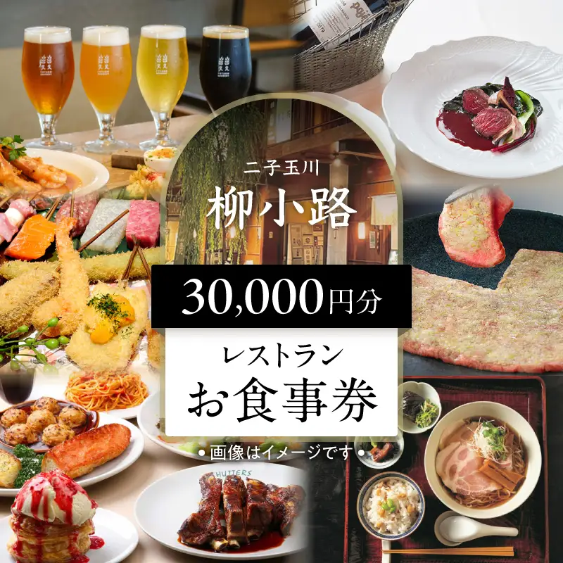 【世田谷区ふるさと納税限定】柳小路レストランお食事券（30,000円分）/ 東京 食事券 お食事券 レストラン ランチ ディナー【高島屋選定品】_0012-1-012-se4