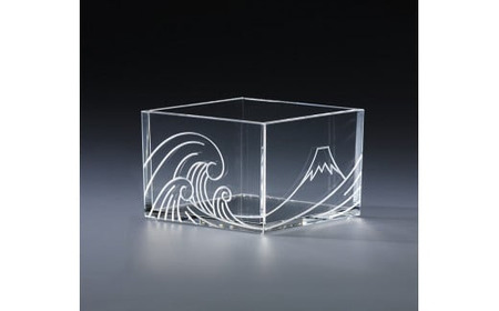 【TOMONARI】アクリル升 mas/mas（マスマス）１合枡　Mt Fuji【世田谷みやげ】升 食器 酒器 コップ 日用品 工芸品 インテリア アクリル お土産 小物入れ 小物 ギフト プレゼント 贈り物_0049-001-se5