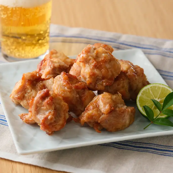 朝引き鶏の唐揚げ用モモ肉/衣付400g×2パック（合計800g）/簡単 No.1061