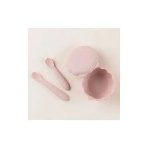 ケラッタ ベビー食器 3点セット（コーラルピンク）