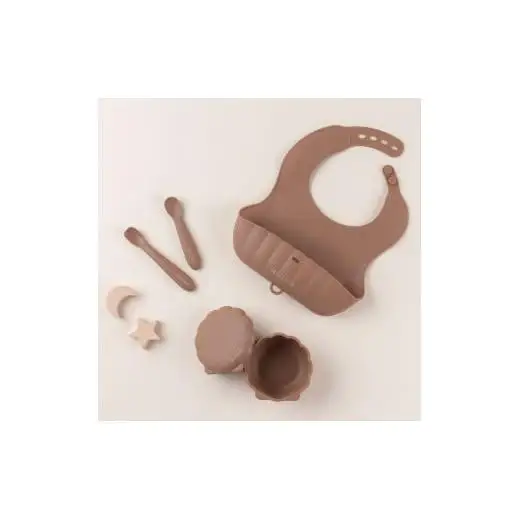 ケラッタ ベビー食器 4点セット（リーフブラウン）