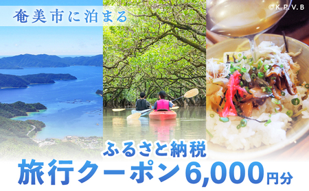 奄美市 に 泊まる ふるさと納税 旅行 クーポン【 6,000円 分 】 A184-002 割引券 ツアー 電子クーポン