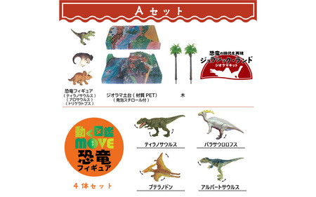 ＼大阪・関西万博2025出展／動く図鑑MOVEフィギュア＆ジオラマキット　スペシャルセット　Aセット