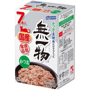 ペットフード無一物(R)パウチかつお7個パック40g×10箱【はごろもフーズ】◆
