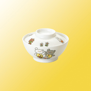 メラミン食器 こぐまちゃん 5点 セット ／ 国際化工 子供食器 ランチプレート 茶碗 カップ スプーン フォーク 食洗器対応 耐熱 保育園 幼稚園 こども園 奈良県 御所市