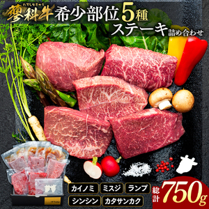 蓼科牛 希少部位5種ステーキセット　