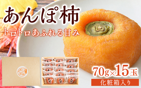 あんぽ柿 和歌山県産 70g×15玉 化粧箱入り | 柿 かき デザート おやつ 和菓子 菓子 お菓子 和歌山産 和歌山県産【kgr017】