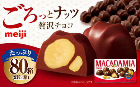 明治 マカダミアチョコレート 9粒×80箱 [AOAA035] チョコレート