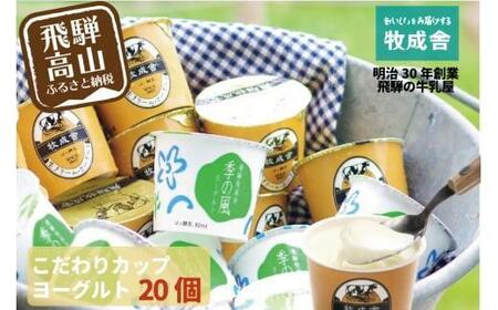 【寄附額見直しました！】『牧成舎』 飛騨の牛乳屋のこだわりヨーグルト (20個セット) |  ヨーグルト 食べ比べ おいしい 牧場 人気 乳製品 飛騨高山 牧成舎 DF013VC13