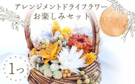 【ナチュラル】アレンジメント ドライフラワー お楽しみセット 花 はな フラワー プレゼント ギフト インテリア 雑貨  F6Q-162