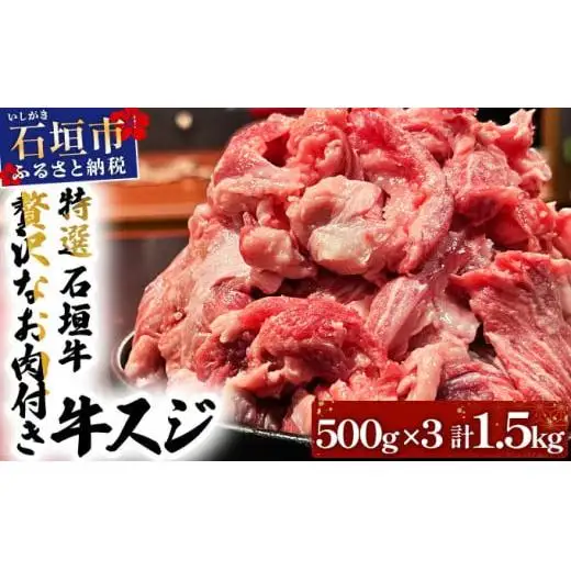 牛スジ500g×3パック　 IM-21