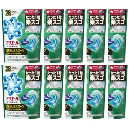 P＆G　アリエールジェルボールプロ　部屋干し用　つめかえハイパージャンボサイズ(28個入り)×10個_雑貨・日用品 洗剤 日用品 _【1591390】