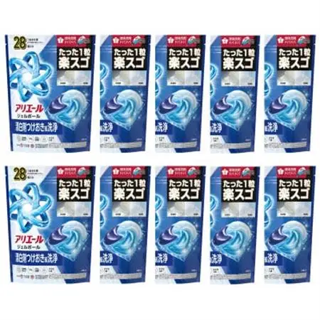 P＆G　アリエールジェルボールプロ　つめかえハイパージャンボサイズ(28個入り)10個_雑貨・日用品 洗剤 日用品 _【1591399】