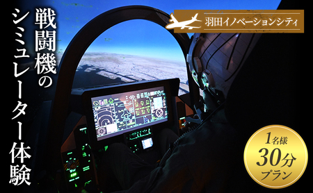 戦闘機のシミュレーター体験 30分プラン1名様 羽田イノベーションシティLUXURY FLIGHT
