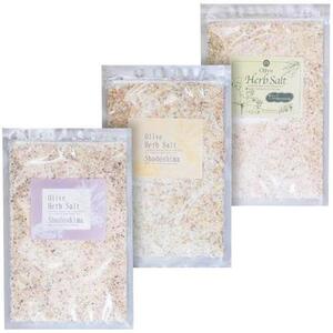 小豆島オリーブハーブソルト3種セット【タイム・ローレル・マジョラム】詰め替え用袋入り110g×3袋
