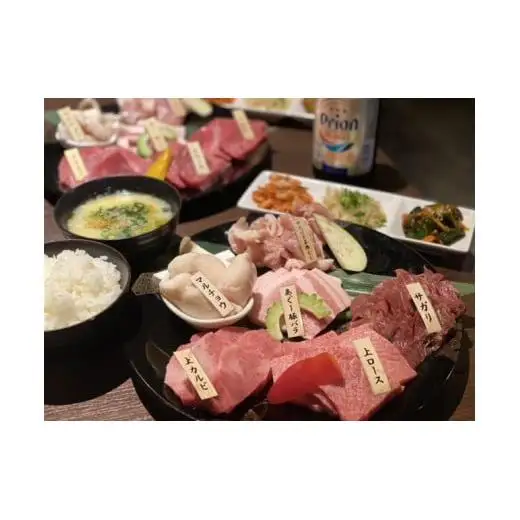 YN02　焼肉なかお　宮古牛宴会コース　ペアチケット　乾杯ドリンク付き♪（21000円分）｜沖縄 宮古島 おすすめ 宮古牛 肉 グルメ 母の日 父の日 ギフト クリスマス