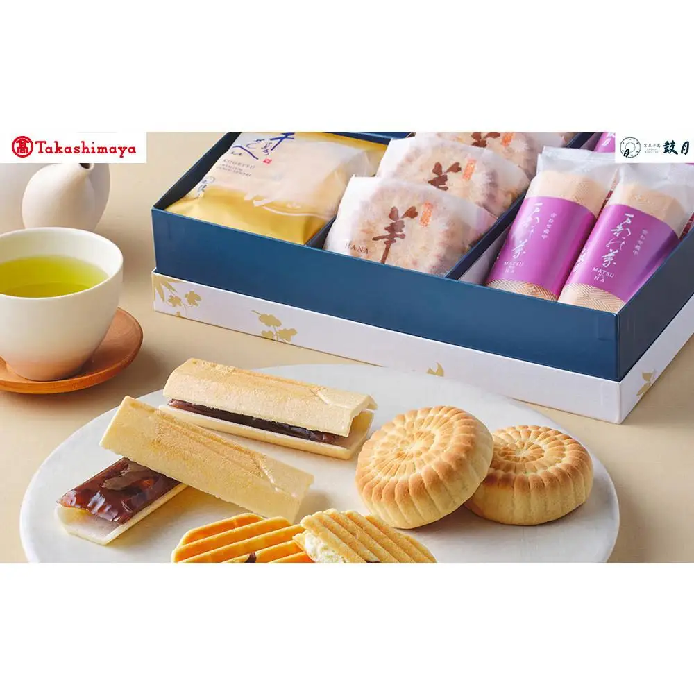 【高島屋選定品】【鼓月】3種銘菓撰詰合せ｜京都 千寿せんべい 有名店 人気 和菓子 和菓子