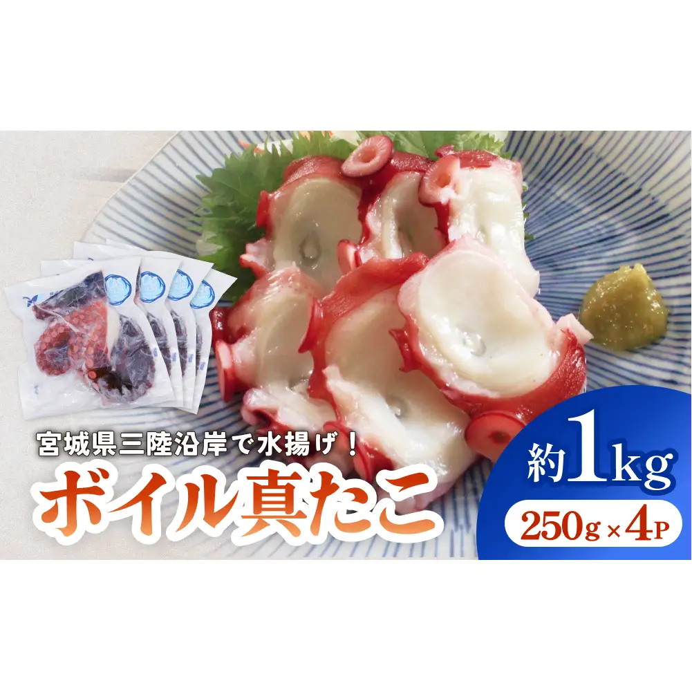 真たこ ボイル  約1kg 蛸 たこ タコ ボイル済み 冷凍 小分け CAS凍結 海鮮 魚介類