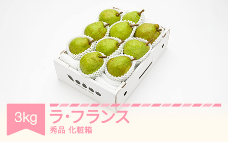 【先行予約】ラ・フランス 化粧箱 3kg  ns-laxxx3
