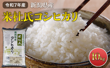 令和7年産 新潟米杜氏コシヒカリ10kg(5kg×2)