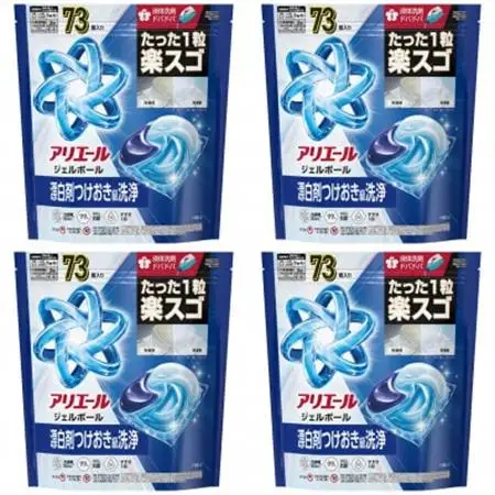 P＆G　アリエールジェルボールプロ　つめかえ超メガジャンボサイズ(73個入り)×4個_雑貨・日用品 洗剤 日用品 _【1591393】