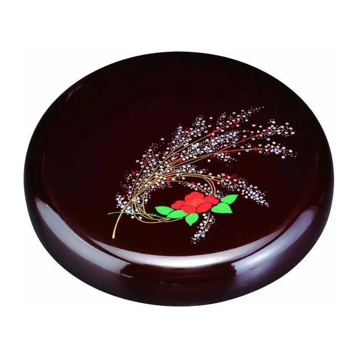 菓子器 6.0寸 溜 雪小町【YG95】