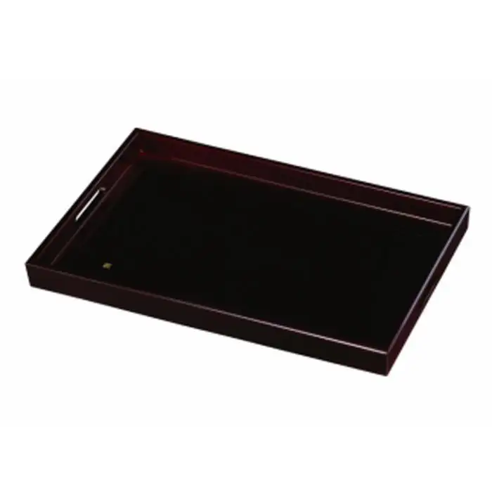 紀州塗り 木製長手盆 48cm 溜 匠【YG408】