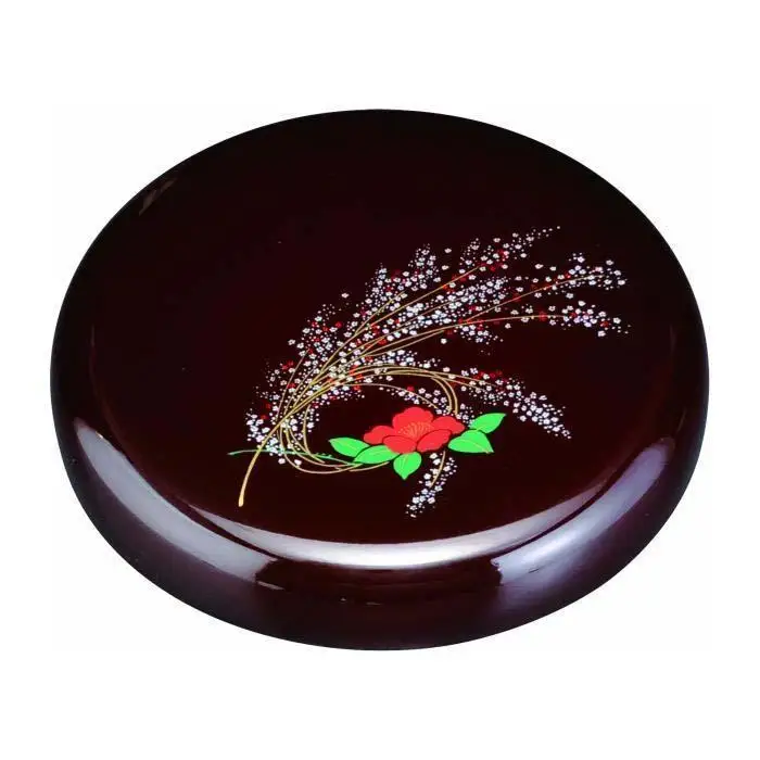 菓子器 6.0寸 溜 雪小町【YG95】