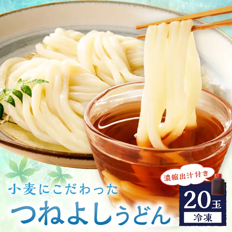 【もちもち】冷凍うどん20玉入（濃縮出汁付き）_KI00036_うどん