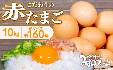  京丹波 赤たまご 160個 約10kg【卵】 [018MF001]