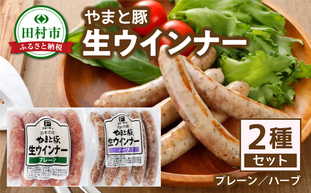 福島県産 やまと豚 生ウインナー 2種 (各5本×4) 豚肉 福島県 田村市