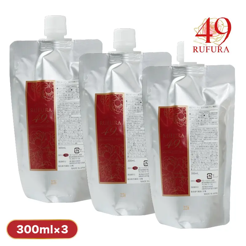 2924 【香りにこだわったオーガニックヘアケアシリーズ】RSシャンプー ルフラ49 300ml×3 KN003-001-03 シャンプー ヘアケア