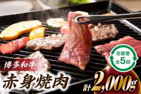 F059.博多和牛赤身焼肉（定期便：全5回）