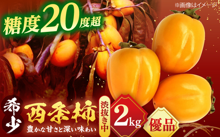 フルーツ 【先行予約】【20個限定】【優品】 とろ?り甘さの極み！合わせ柿 2kg(8玉?12玉) 島根県松江市/マルカミ農縁株式会社 [ALCM014] フルーツ フルーツ