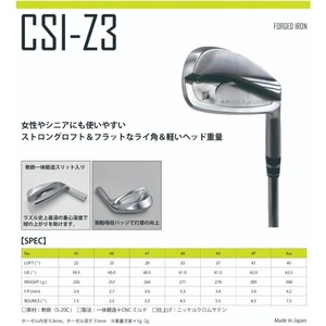ゴルフ ゴルフクラブ ラズルダズルCSI-Z3 アイアンセット フジクラ トラヴィル オーダーメイド アイズファクトリー｜F40
