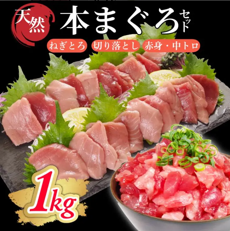 天然本マグロ セット 1kg(100g×10P） まぐろ ネギトロ