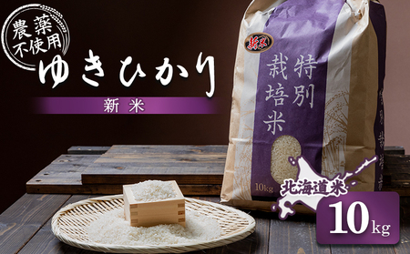 【2025年産】 北海道産  ゆきひかり 10kg（無化学肥料・農薬不使用）【25109】